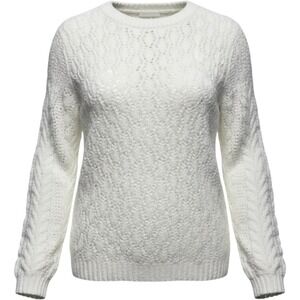 Vintage‎ Pour Plus le Chic 100% Cotton Crochet Sweater Size XL Coastal Grandma